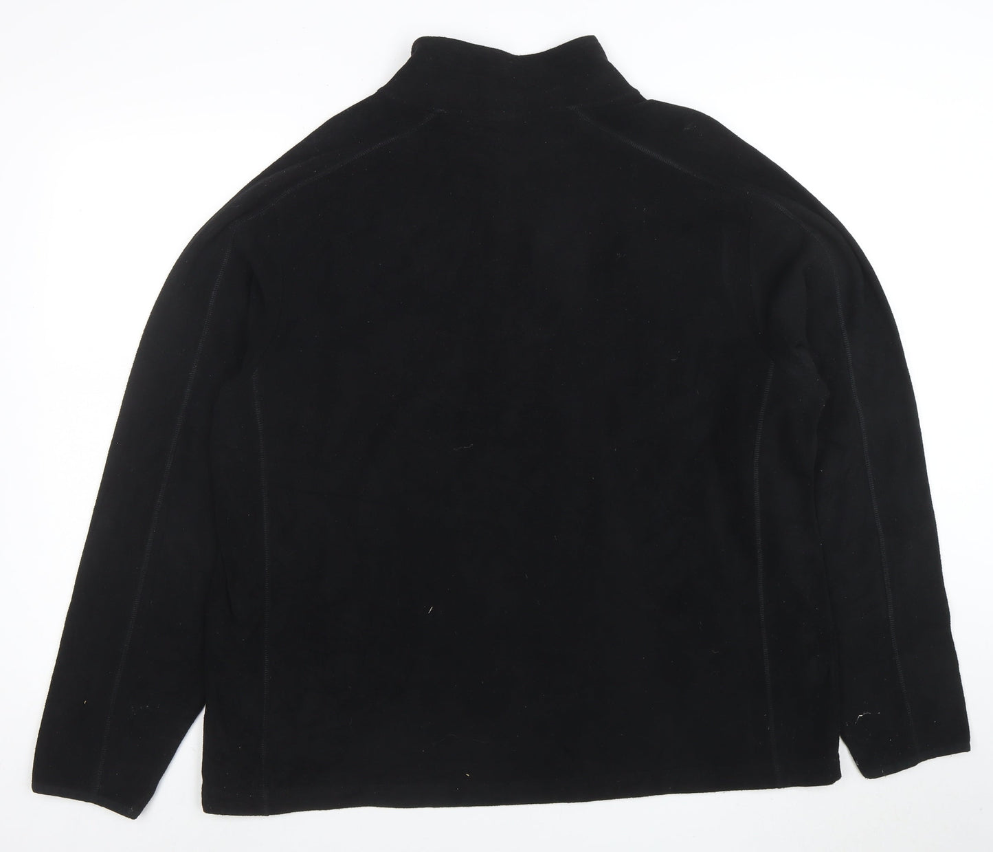 Champion Men’s Black Fleece 1/4 Zip Pullover Sweatshirt Size L