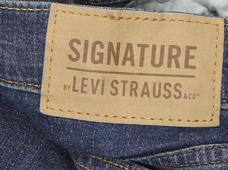 Levi Strauss Men's Blue Straight Fit Denim Jeans W32 L30