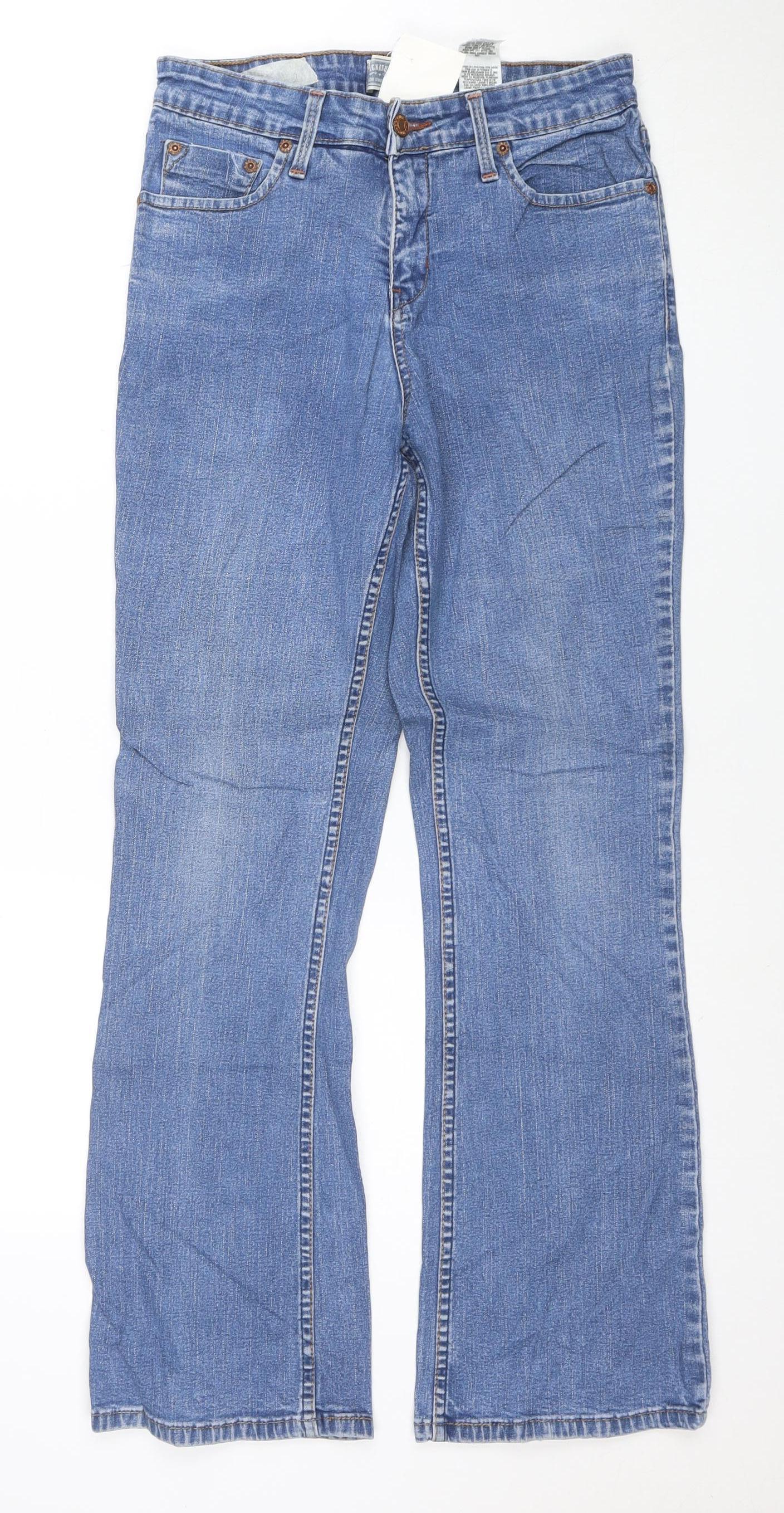 Levi Strauss Women's Blue Straight Leg Denim Jeans Size 8 Short