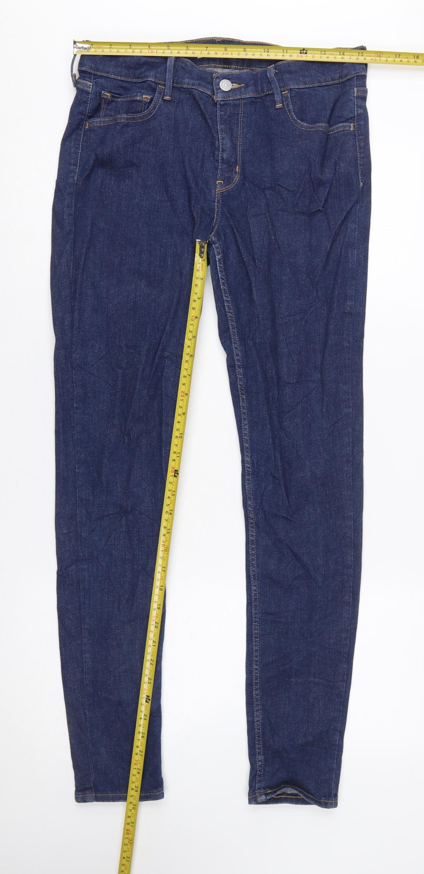 Levi Strauss Women's Blue 710 Super Skinny Jeans Size 31