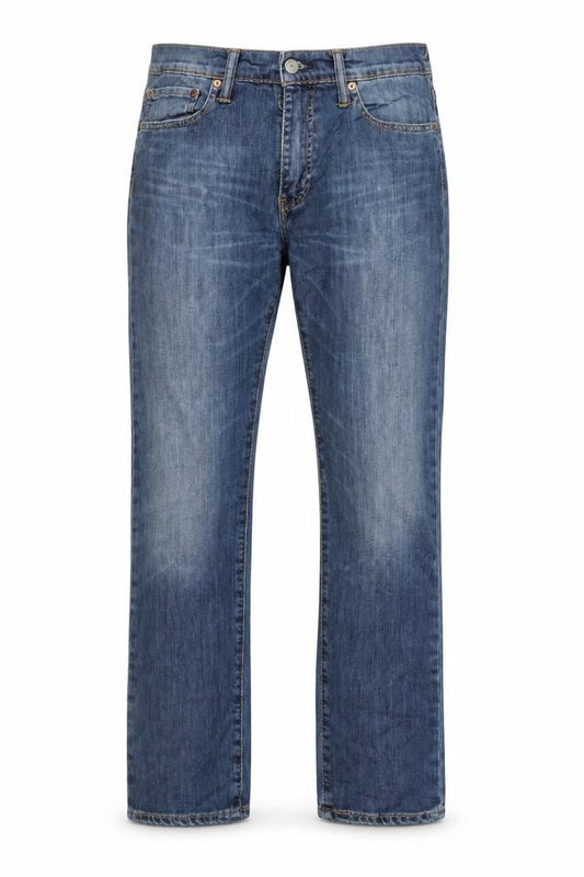 Levi’s Men Blue Straight Denim Jeans W31 L34 Classic Mid Wash