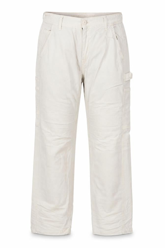 American Eagle Womens Beige Cargo Trousers Size 4 Regular Stretch Cotton Twill