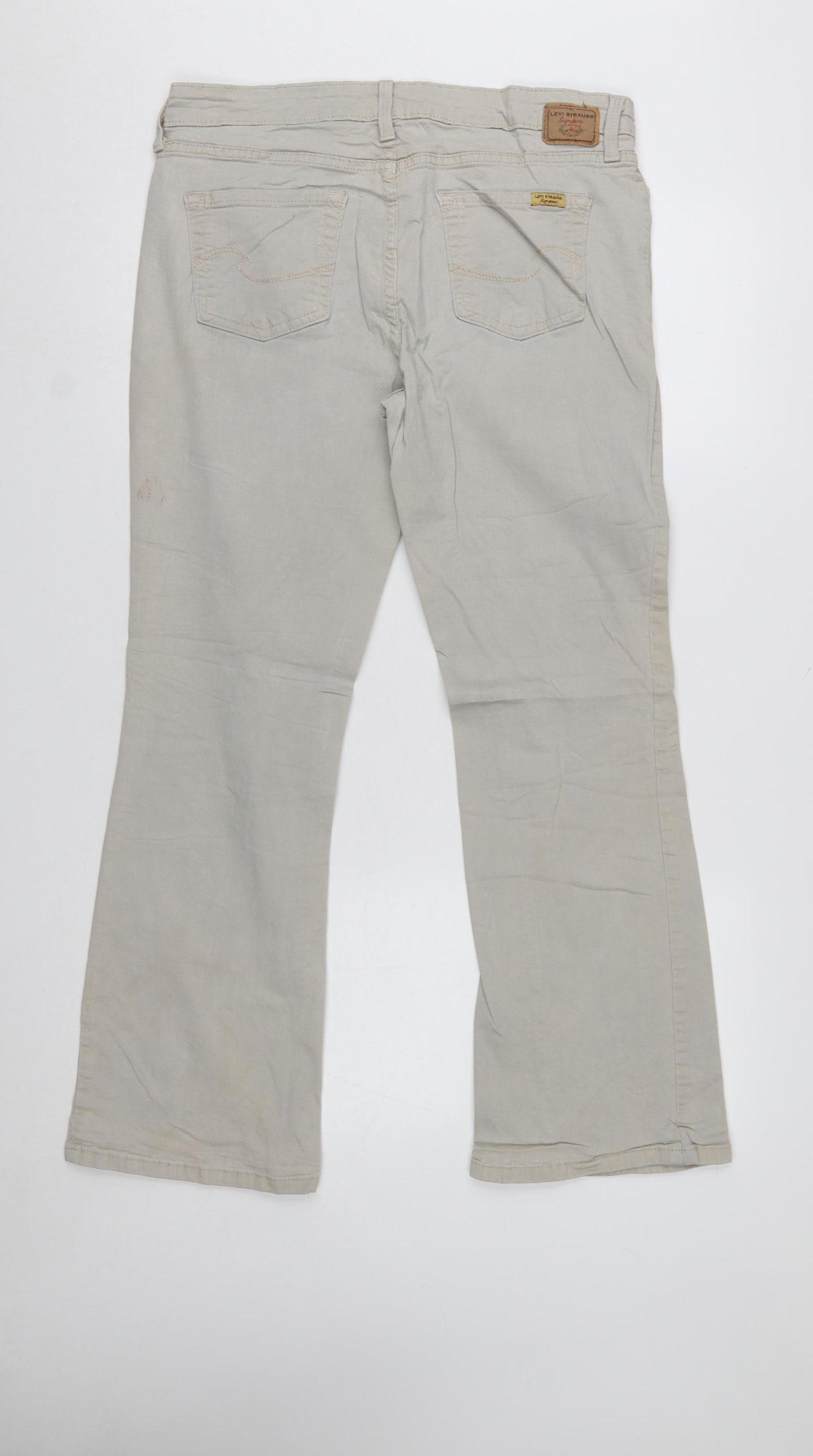 Levi Strauss Women's Beige Low Rise Bootcut Jeans Size 12
