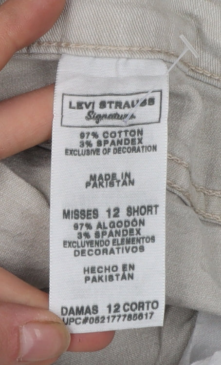 Levi Strauss Women's Beige Low Rise Bootcut Jeans Size 12
