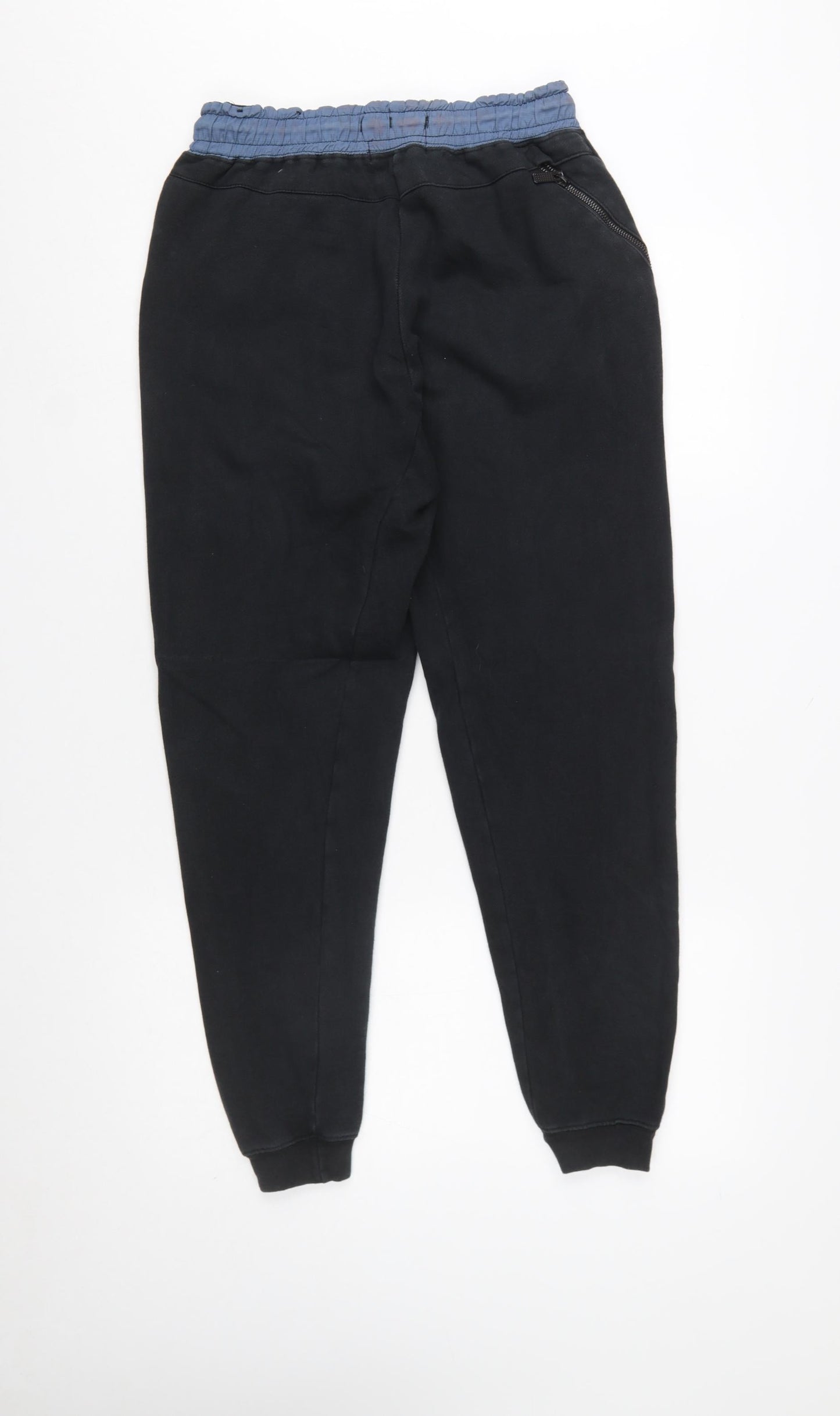 Nike Men's Black Jogger Sweatpants S Elastic Waist Fleece
