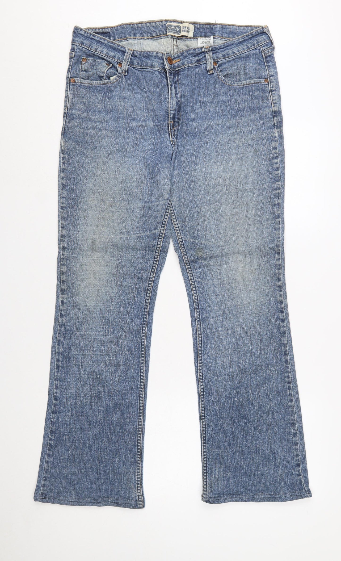 Levi Strauss Women Blue Bootcut Low Rise Jeans Size 14