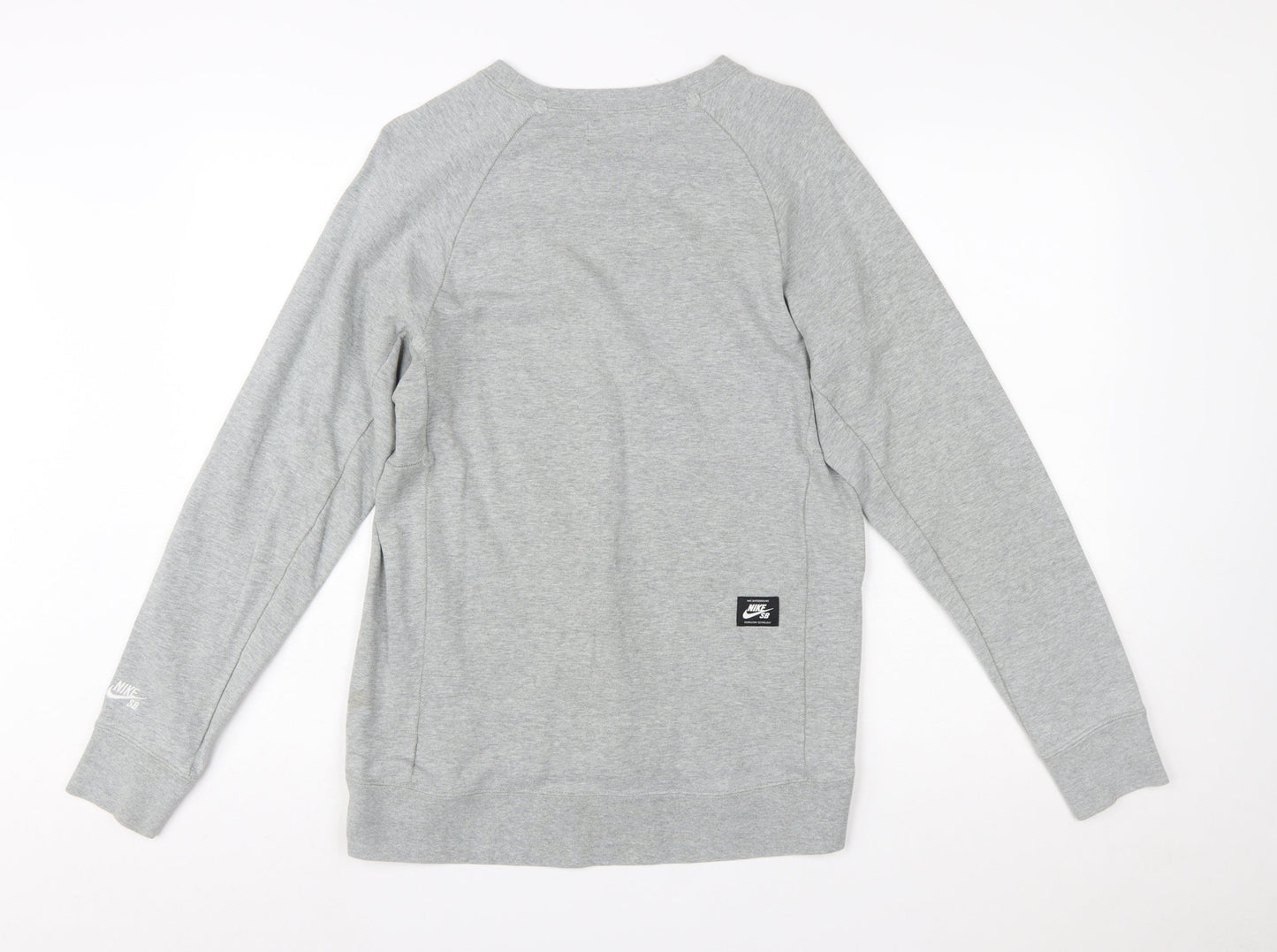 Nike SB Men's Grey Crew Neck Long Sleeve Pullover Sweatshirt Size S