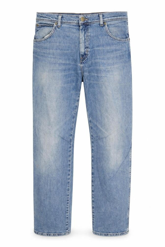 Wrangler Men's Blue Regular Fit Straight Denim Jeans 34W 32L