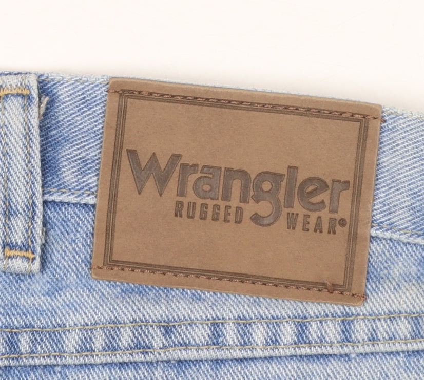 Wrangler Mens Blue Straight Leg Denim Jeans 40W 30L Regular Fit