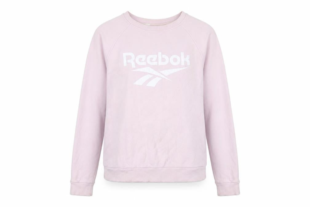 Reebok Women's Pink Crew Neck Pullover Sweatshirt Size L 16-18