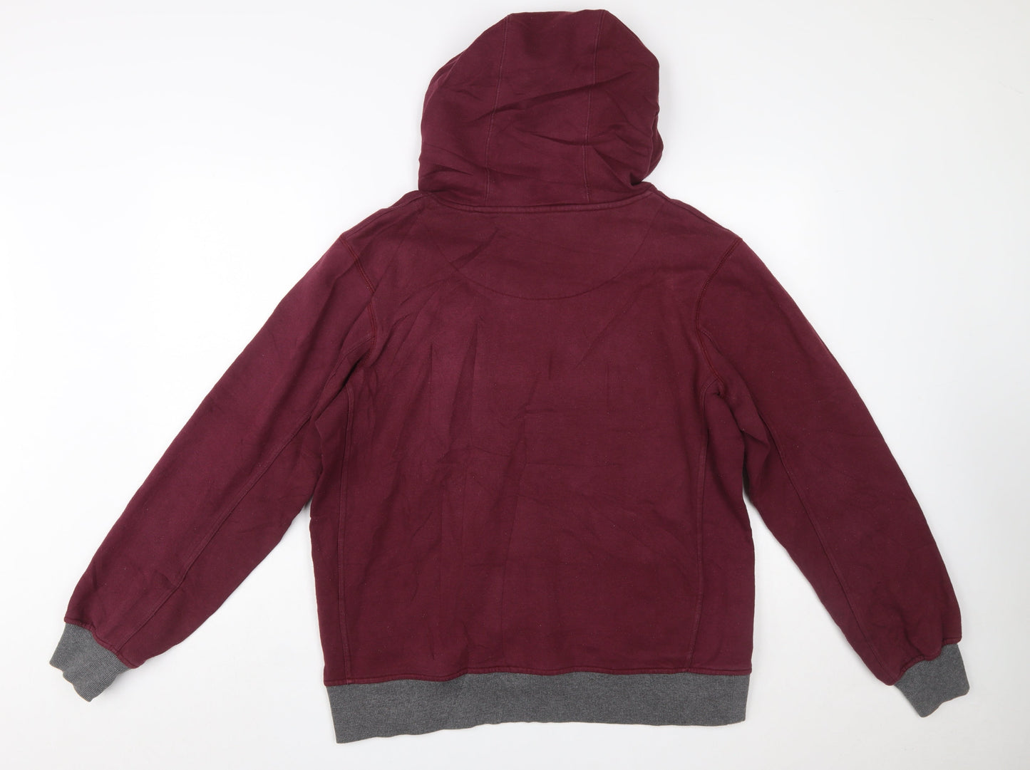 Canterbury Men's Red Pullover Hoodie L Rugby Embroidered Sports