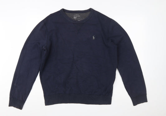 Polo Ralph Lauren Men's Blue Crew Neck Pullover Sweatshirt M