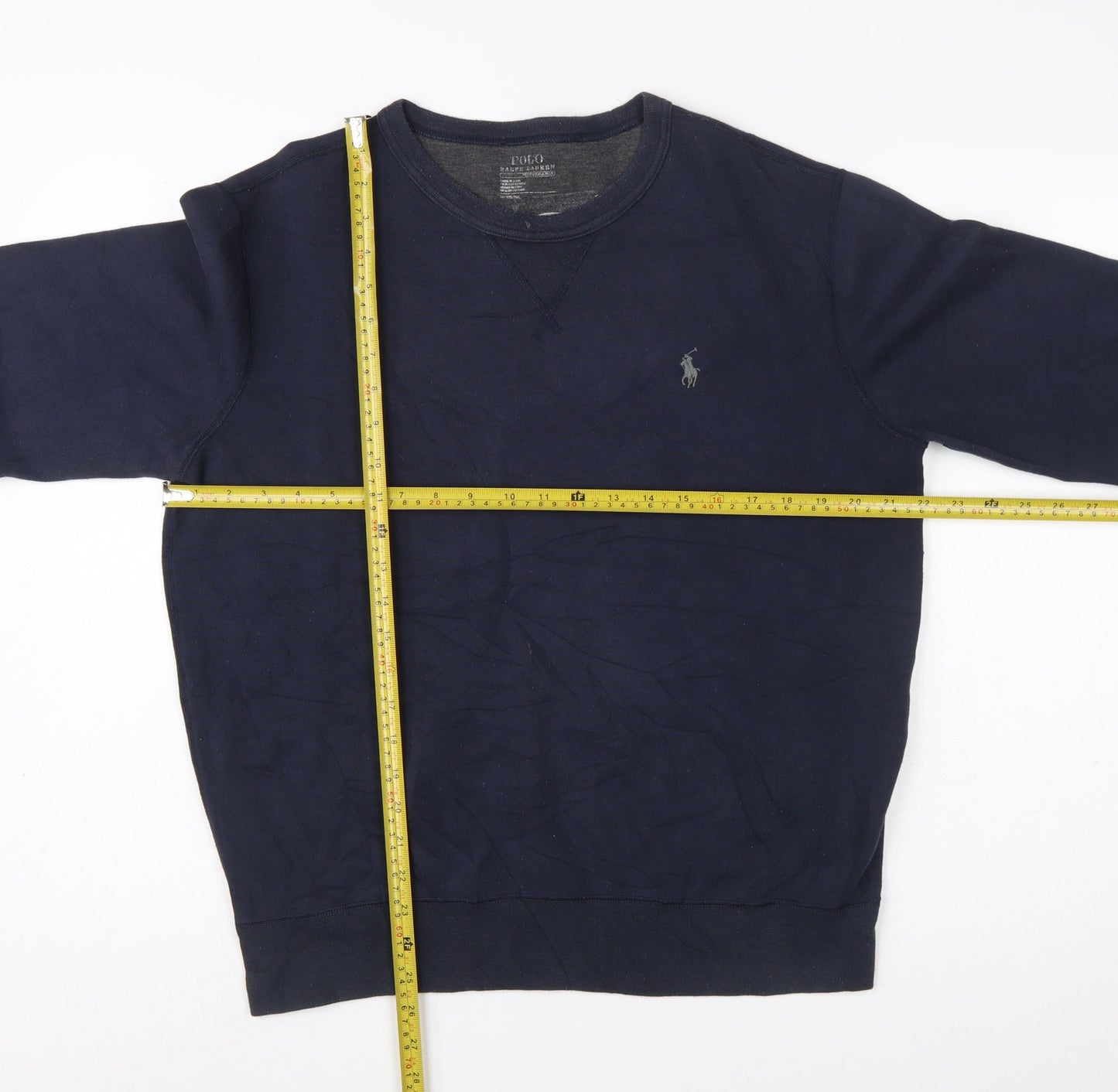 Polo Ralph Lauren Men's Blue Crew Neck Pullover Sweatshirt M