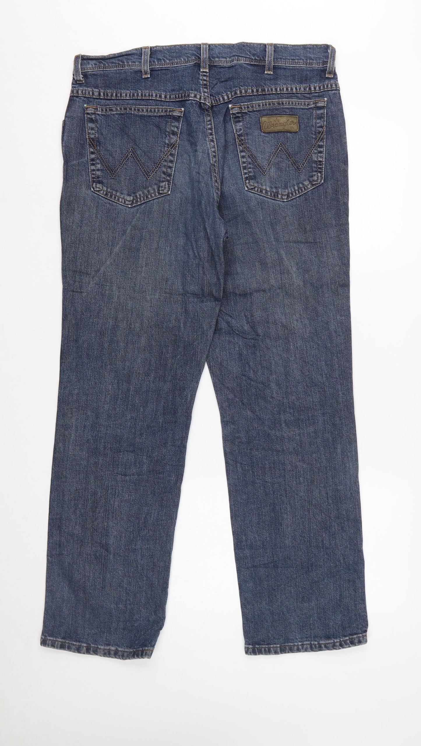 Wrangler Men's Blue Texas Stretch Regular Straight Jeans W35 L30