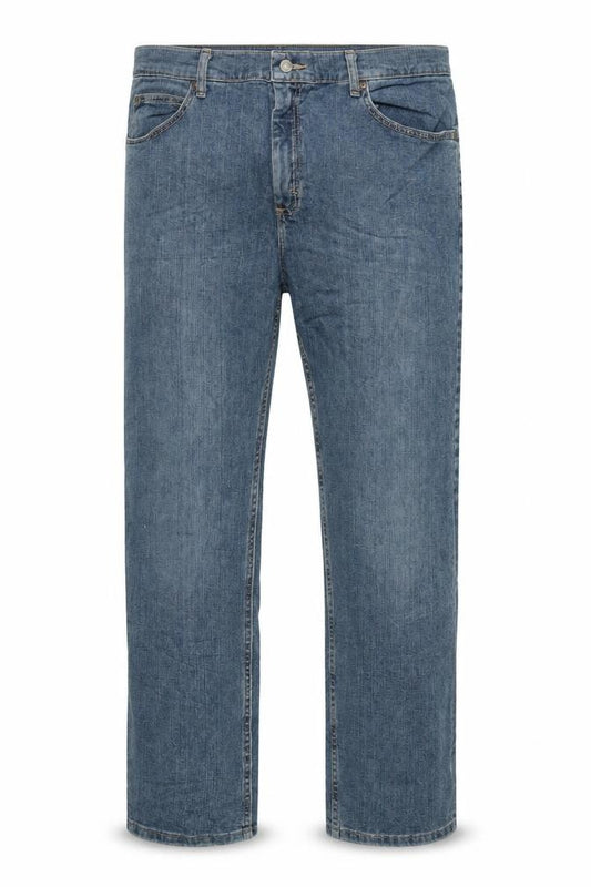Lee Men's Blue Regular Fit Straight Denim Jeans 40x30
