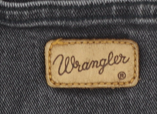 Wrangler Men's Black Jeans W44 L34 Texas Stretch Denim Straight Fit