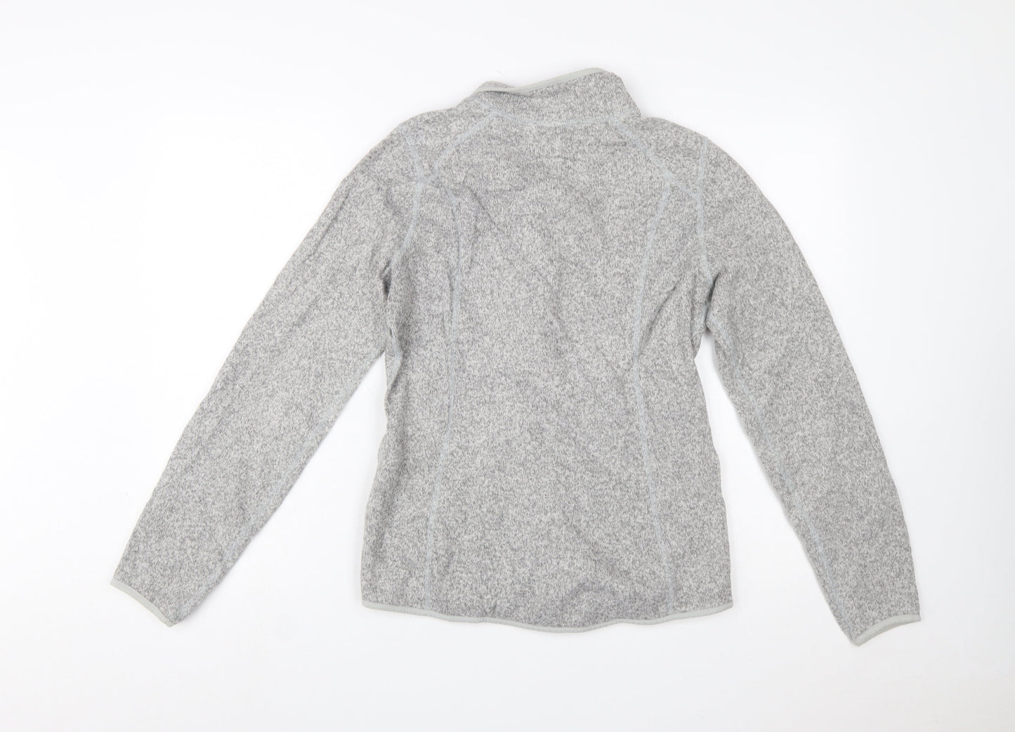 The North Face Womens Grey Fleece Full Zip Jacket Size M