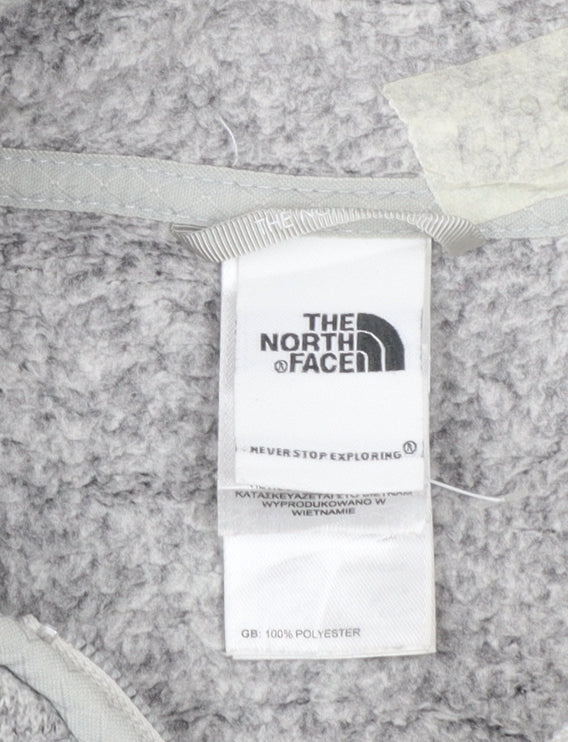 The North Face Womens Grey Fleece Full Zip Jacket Size M