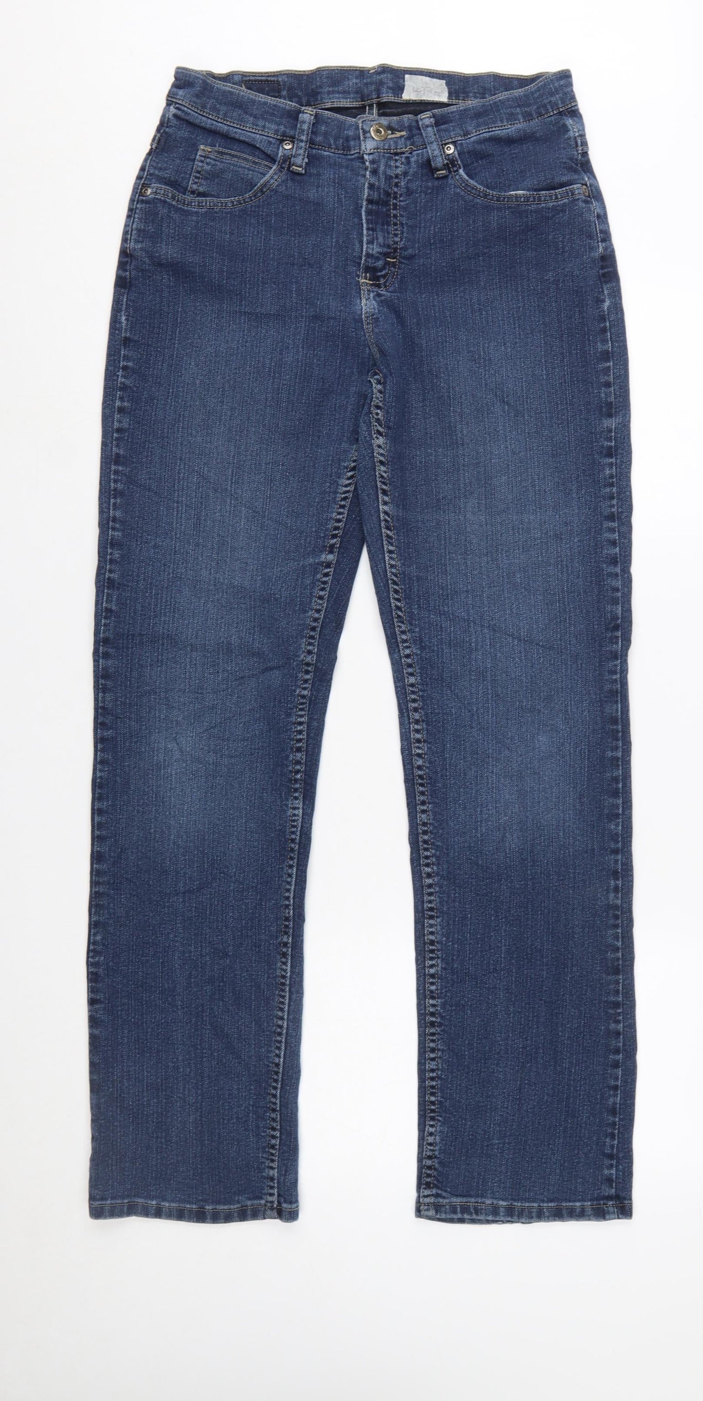 Lee Riders Womens Blue Size 8 Straight Leg Stretch Jeans