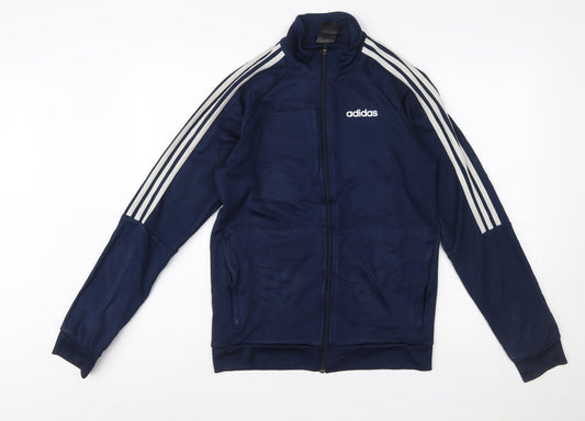 Adidas Men's Blue Full Zip Sports Sweatshirt Size S