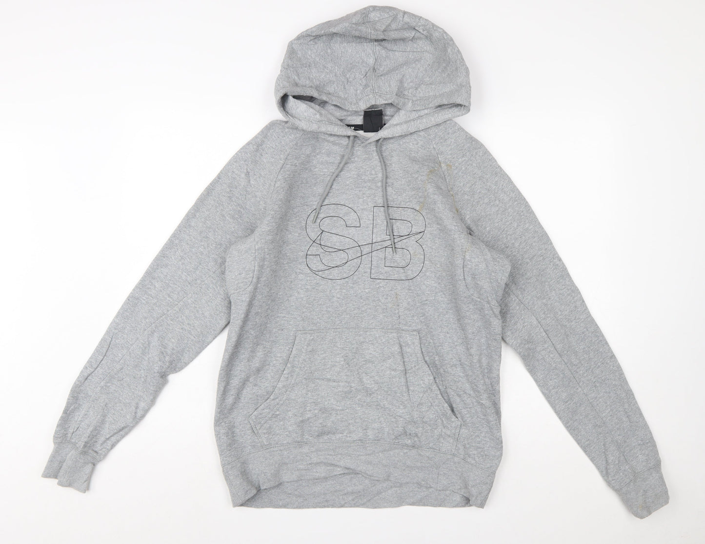 Nike SB Men's Grey XS Pullover Hoodie with Logo