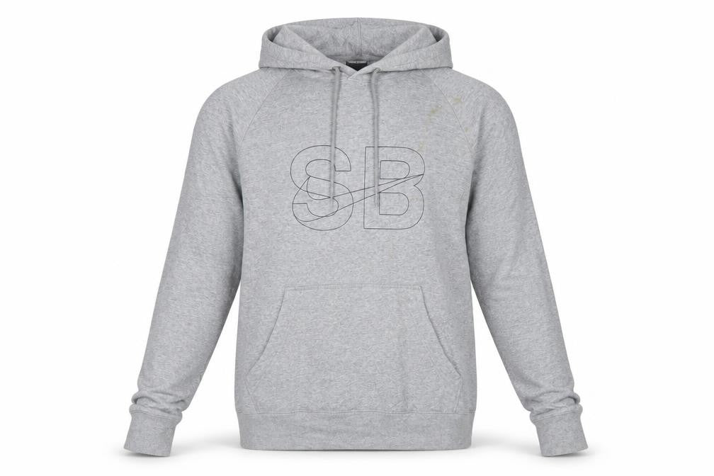 Nike SB Men's Grey XS Pullover Hoodie with Logo