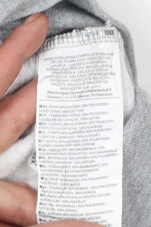 Nike SB Men's Grey XS Pullover Hoodie with Logo