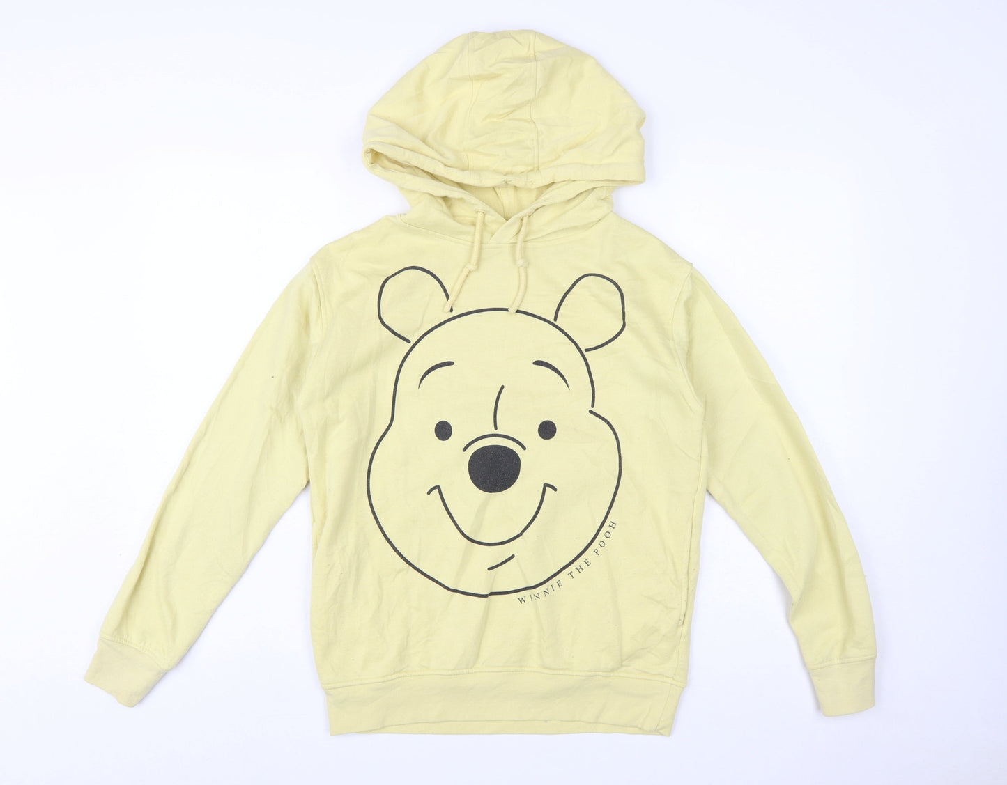 Disney Women 2XS Yellow Pullover Hoodie Winnie the Pooh Design