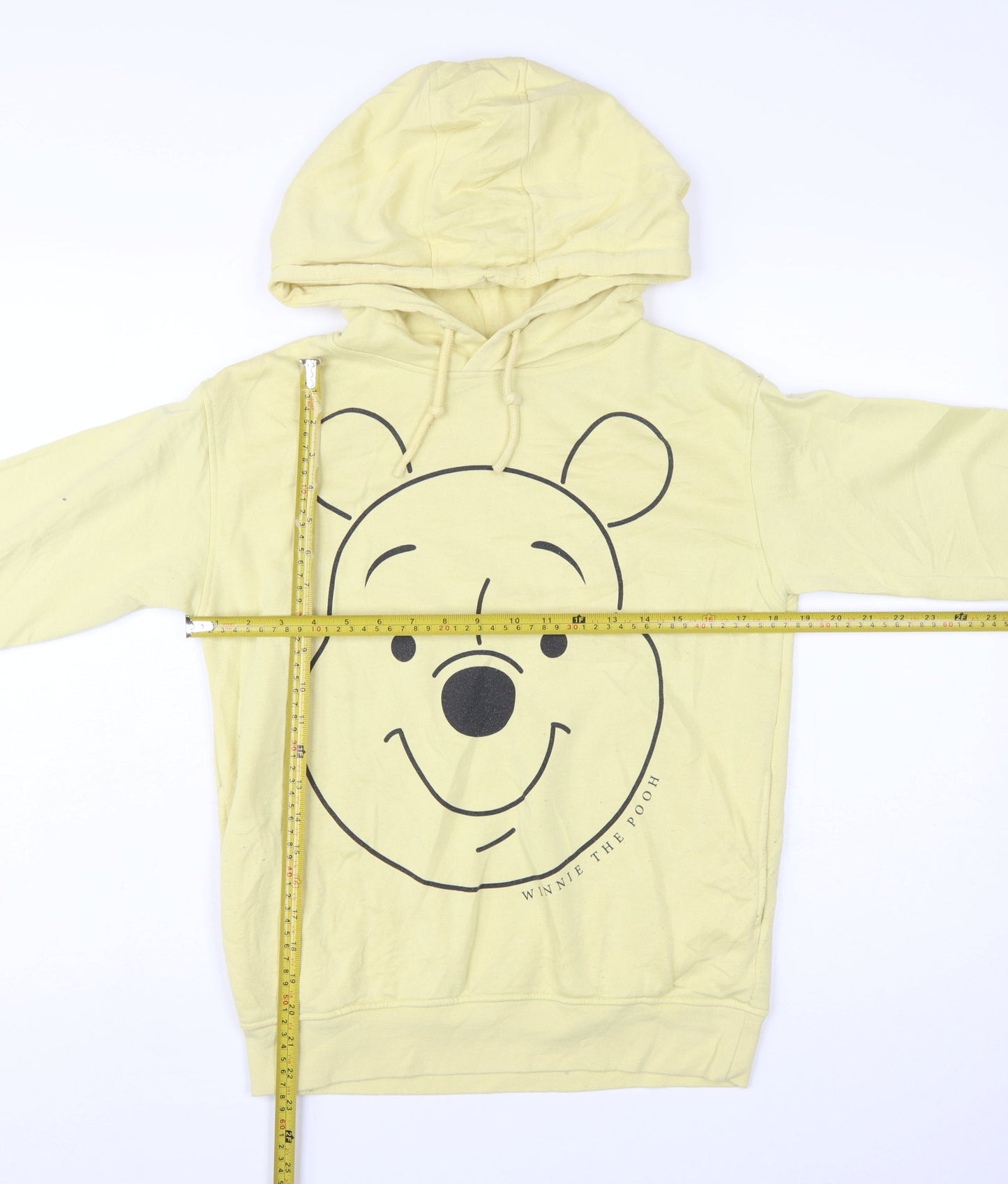 Disney Women 2XS Yellow Pullover Hoodie Winnie the Pooh Design