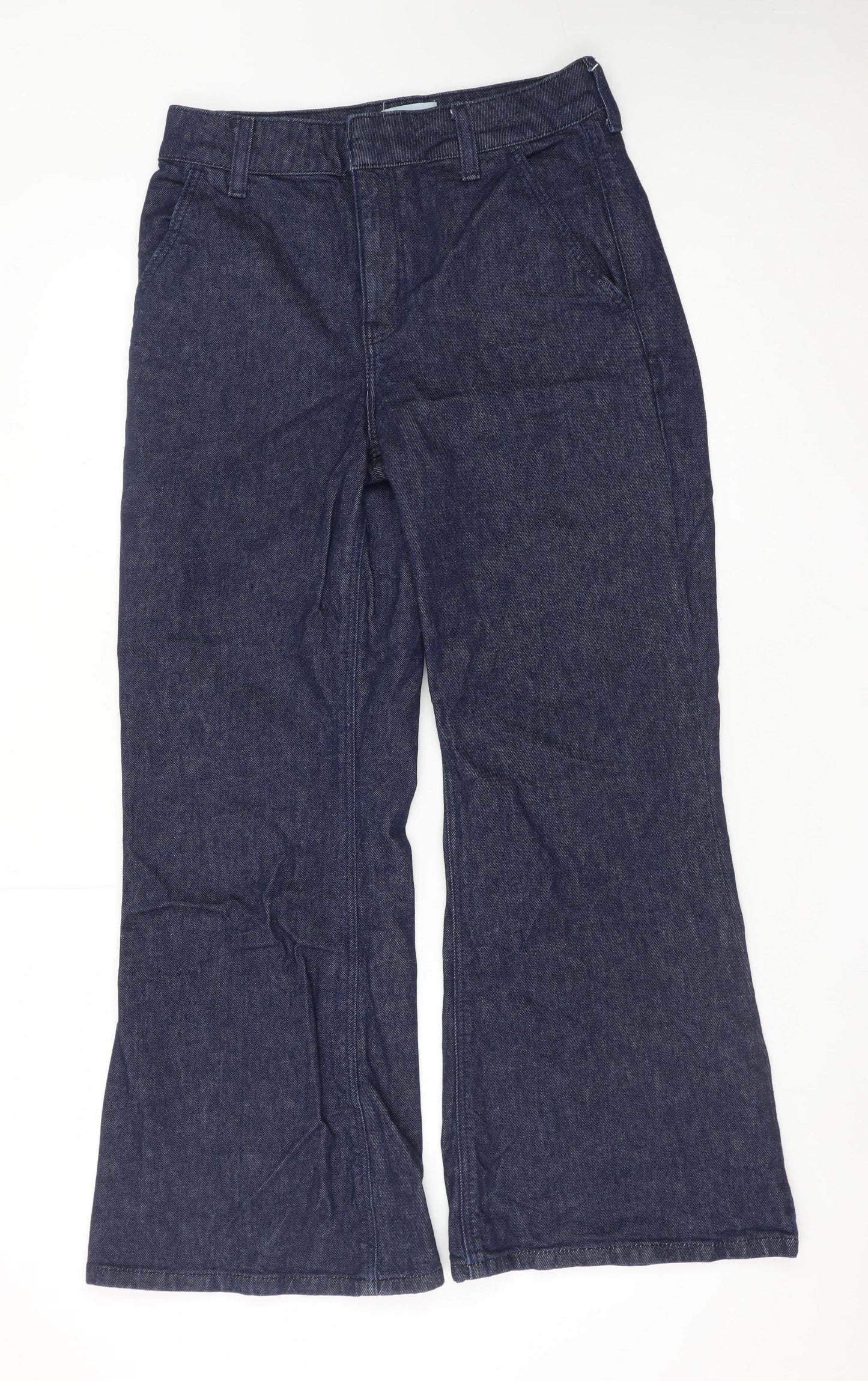 River Island Women’s Blue Wide-Leg Denim Jeans Size 10