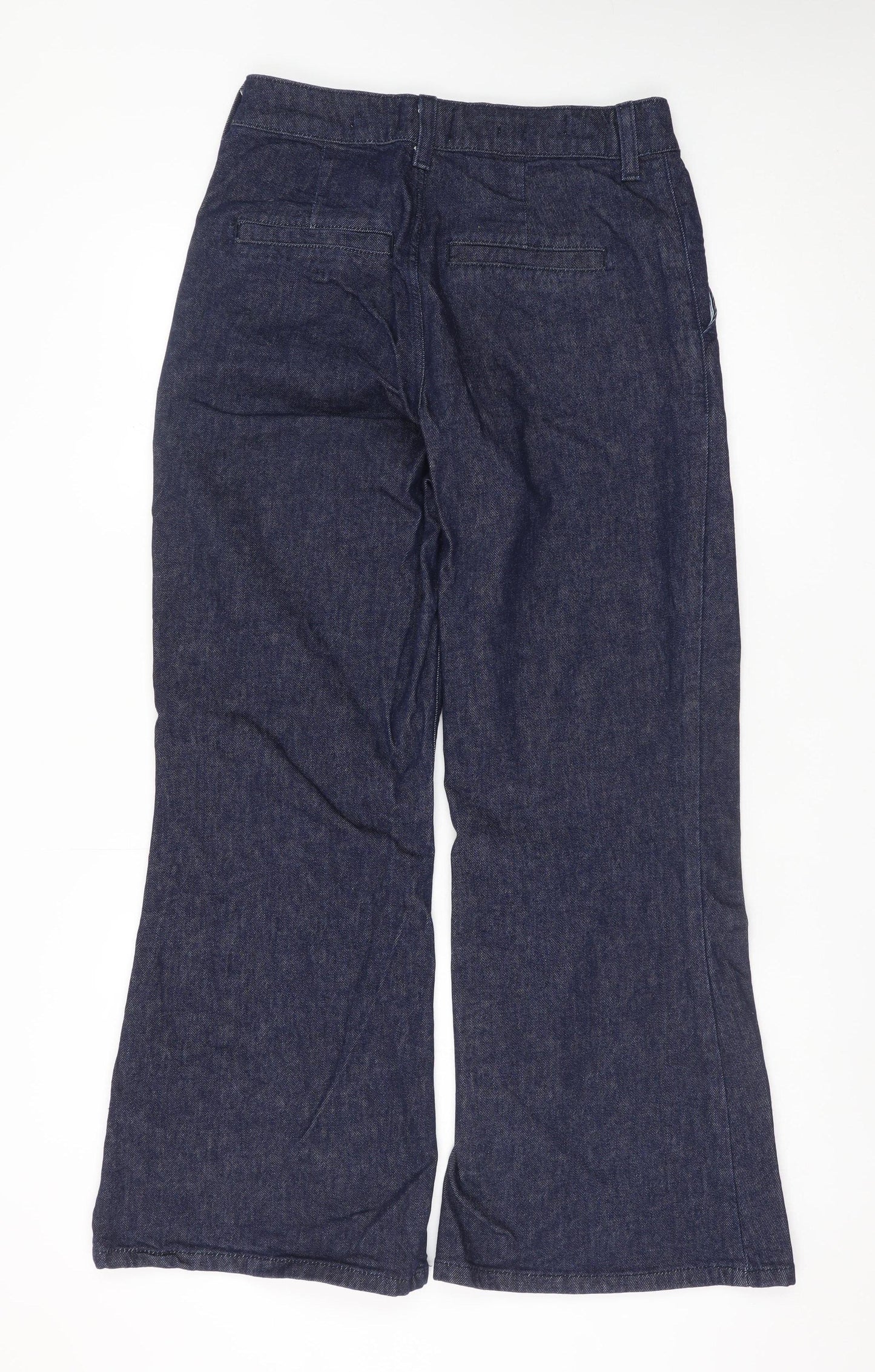River Island Women’s Blue Wide-Leg Denim Jeans Size 10