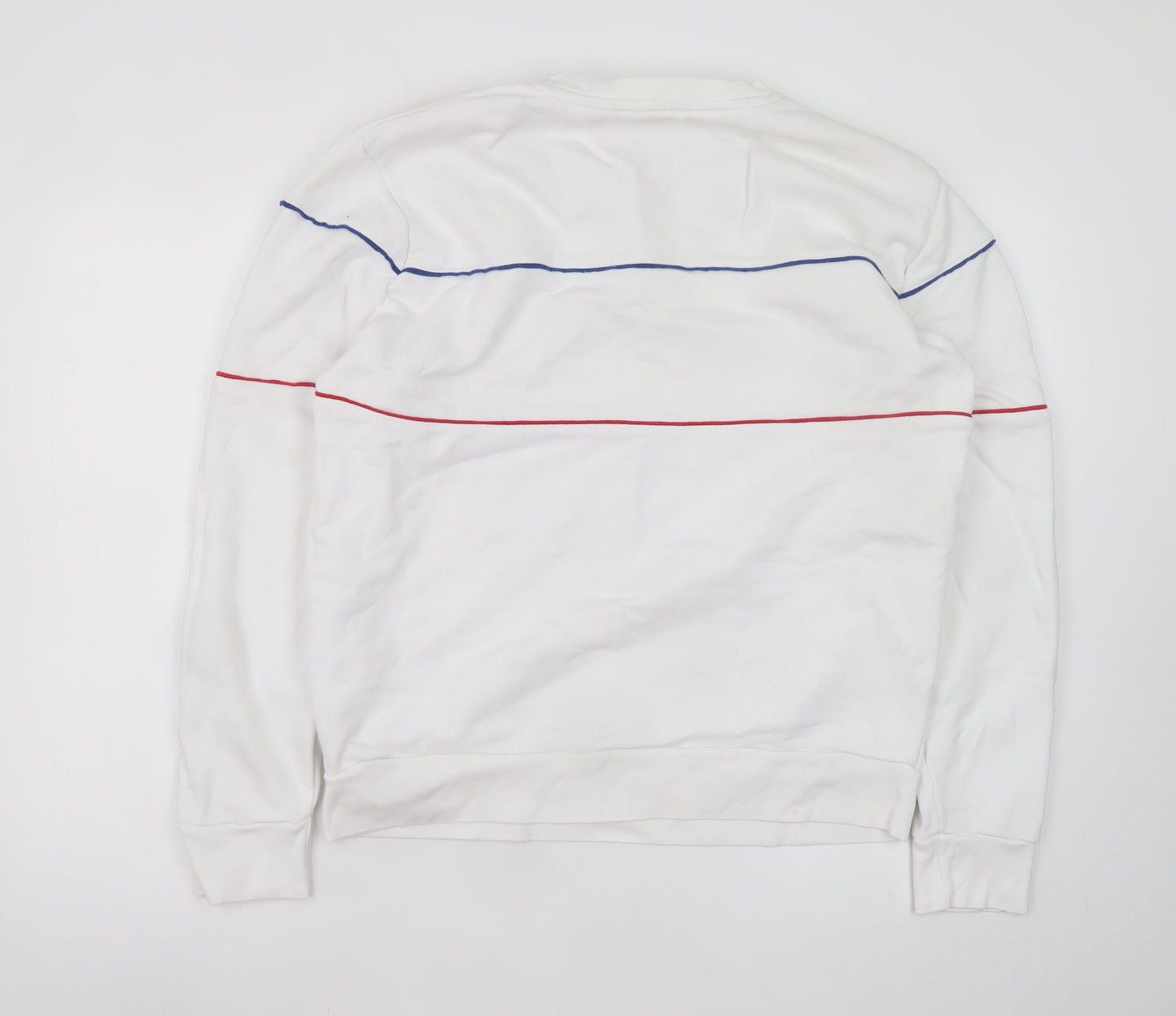 Levi's Men's White Logo Pullover Sweatshirt Medium Regular Fit