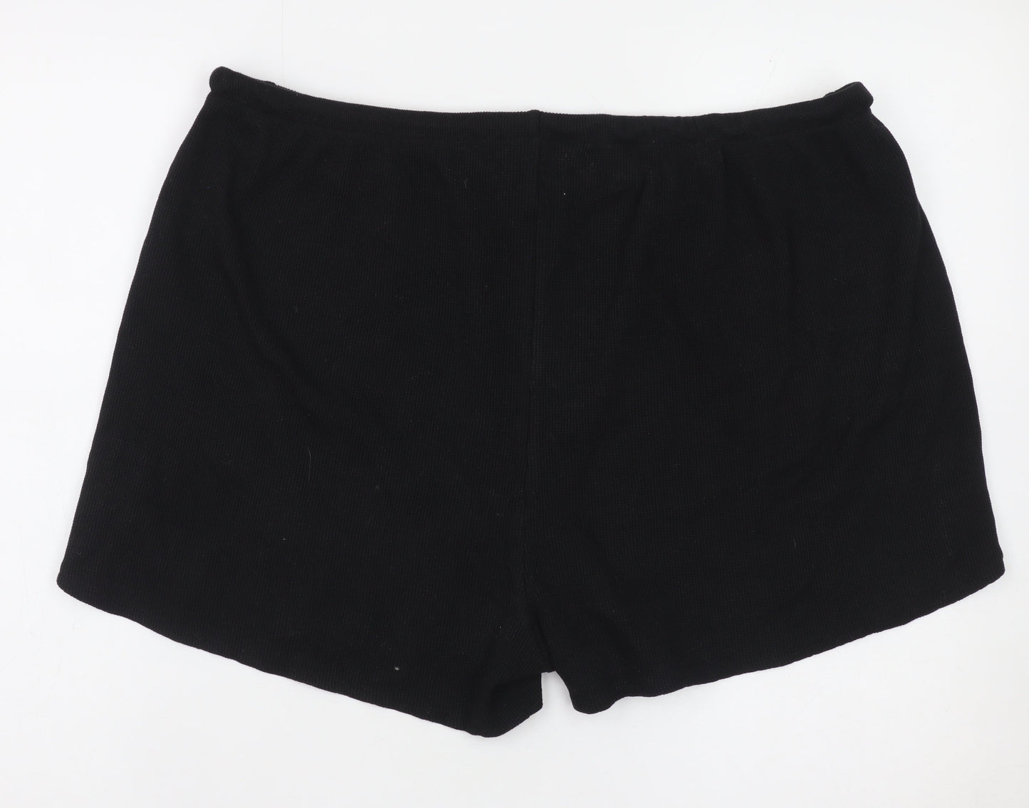 Primark Women’s Black XL Sweat Shorts Drawstring Comfort Fit
