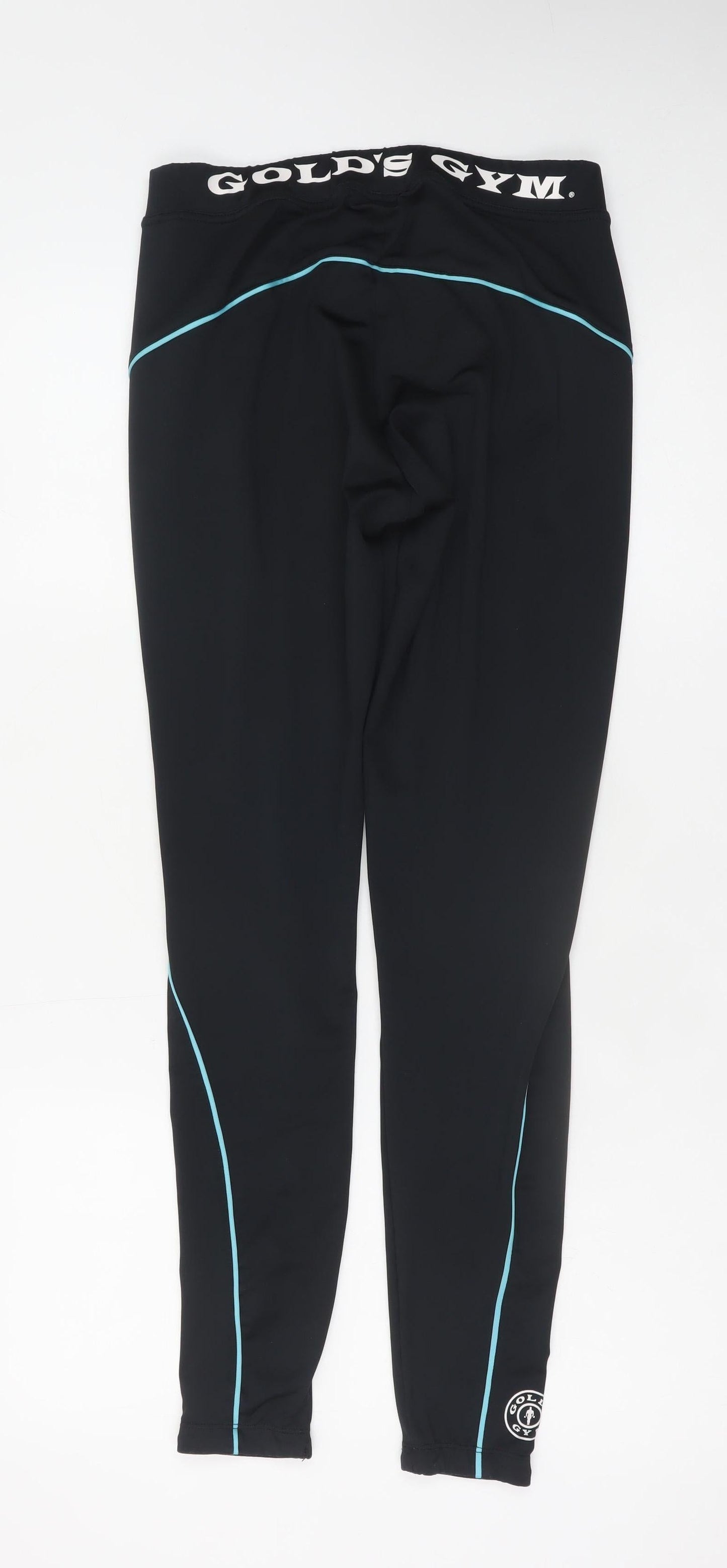 Gold's Gym Women's Black Ankle Leggings M Polyester Elastane