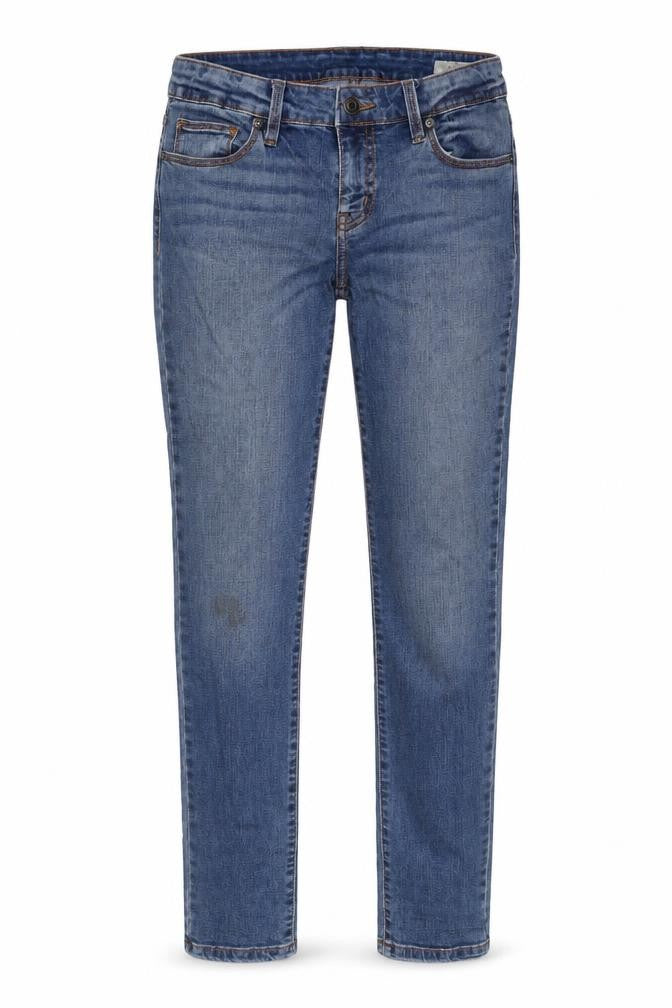Eunina Womens Blue Skinny Jeans Size 7 Stretch Denim Mid Rise