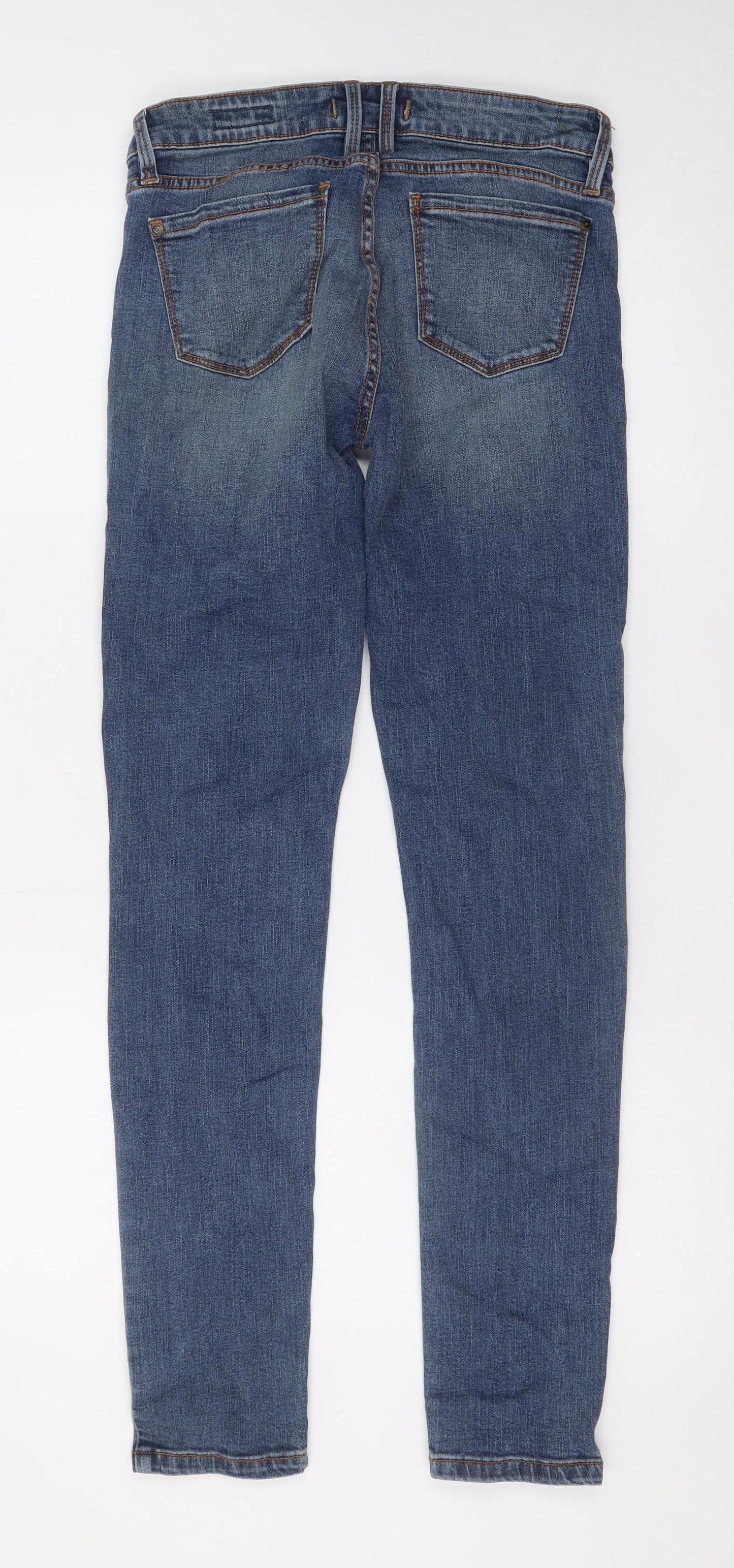 Eunina Womens Blue Skinny Jeans Size 7 Stretch Denim Mid Rise