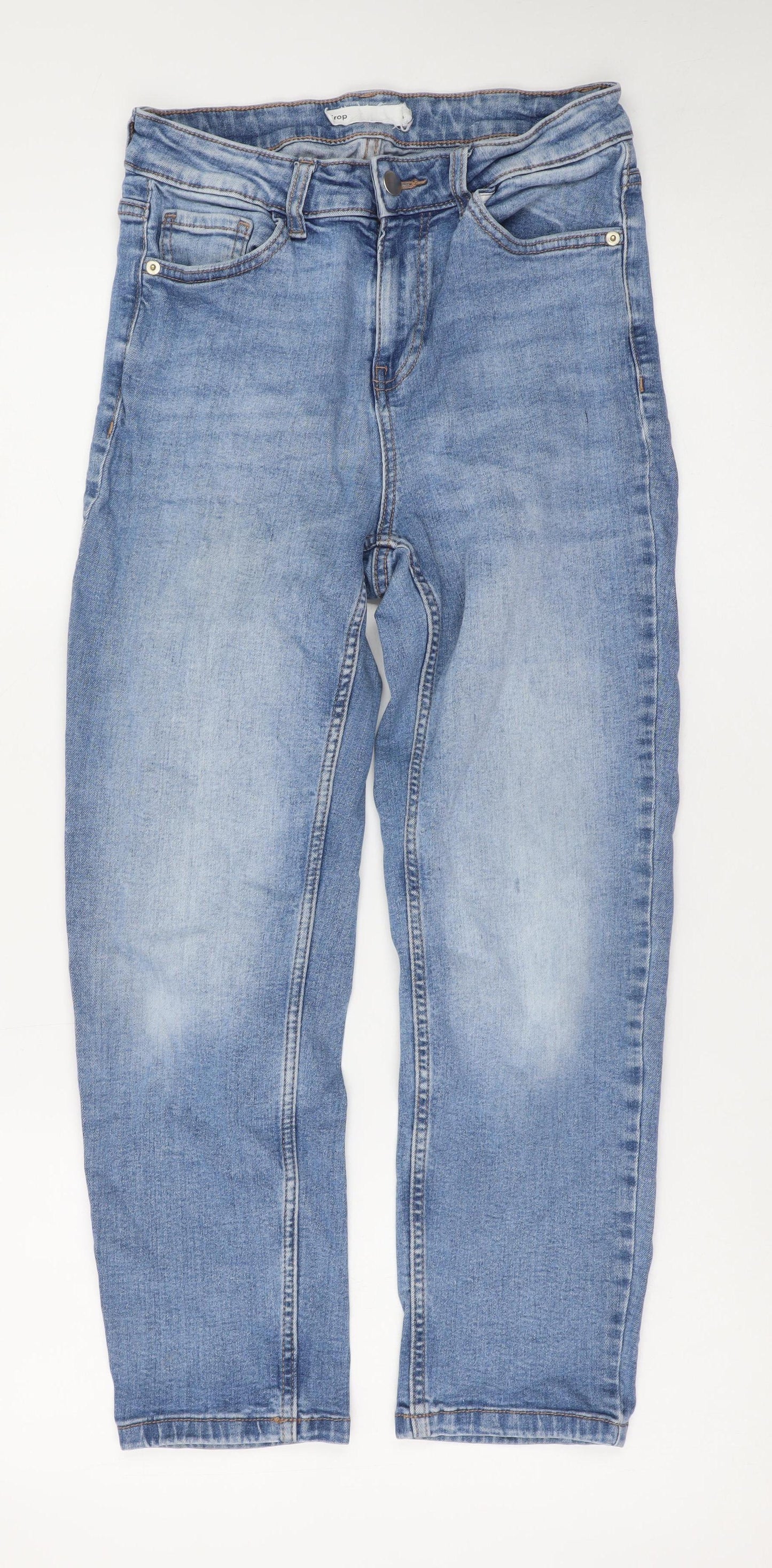 Dunnes Stores Women Blue Size 10 Straight Leg Stretch Denim Jeans