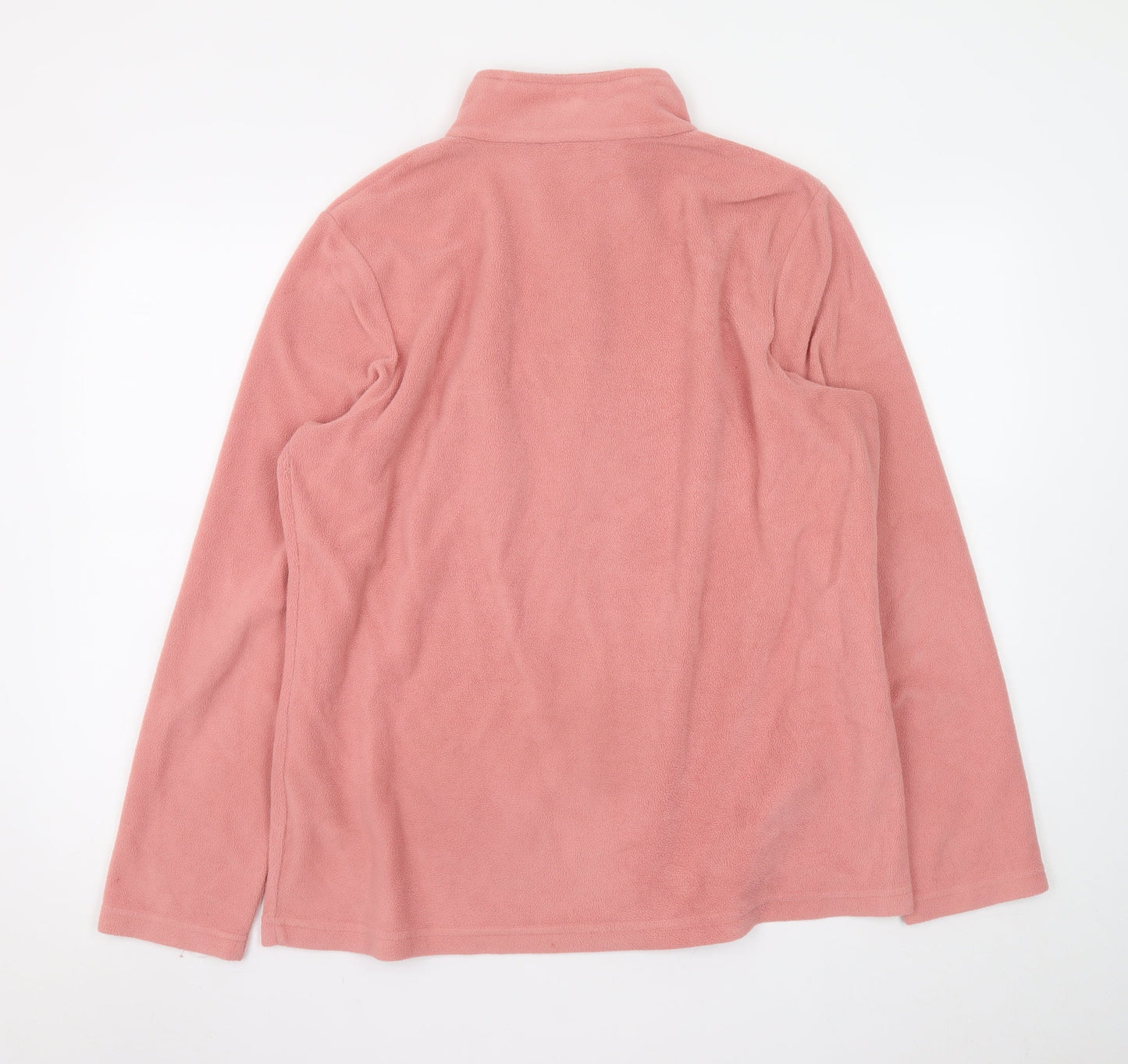 Regatta Women’s Pink Fleece Pullover Sweatshirt UK 18 1/4 Zip Polyester