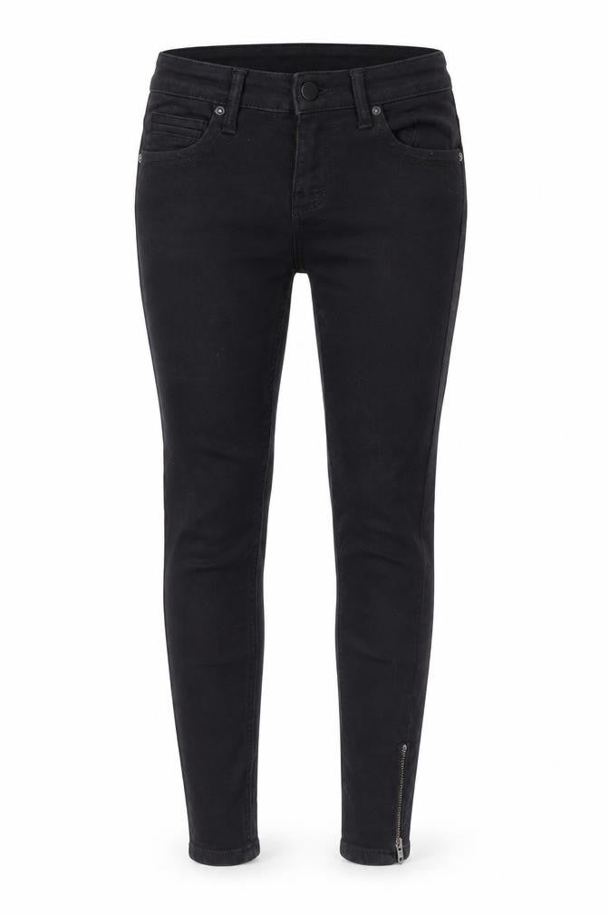 Only Blue Denim Women's Black XS Skinny Jeans with Ankle Zip