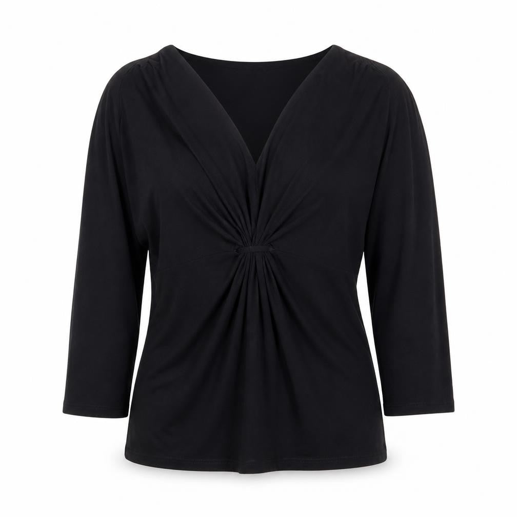 Marks & Spencer Per Una Black Wrap Blouse Women Size 12