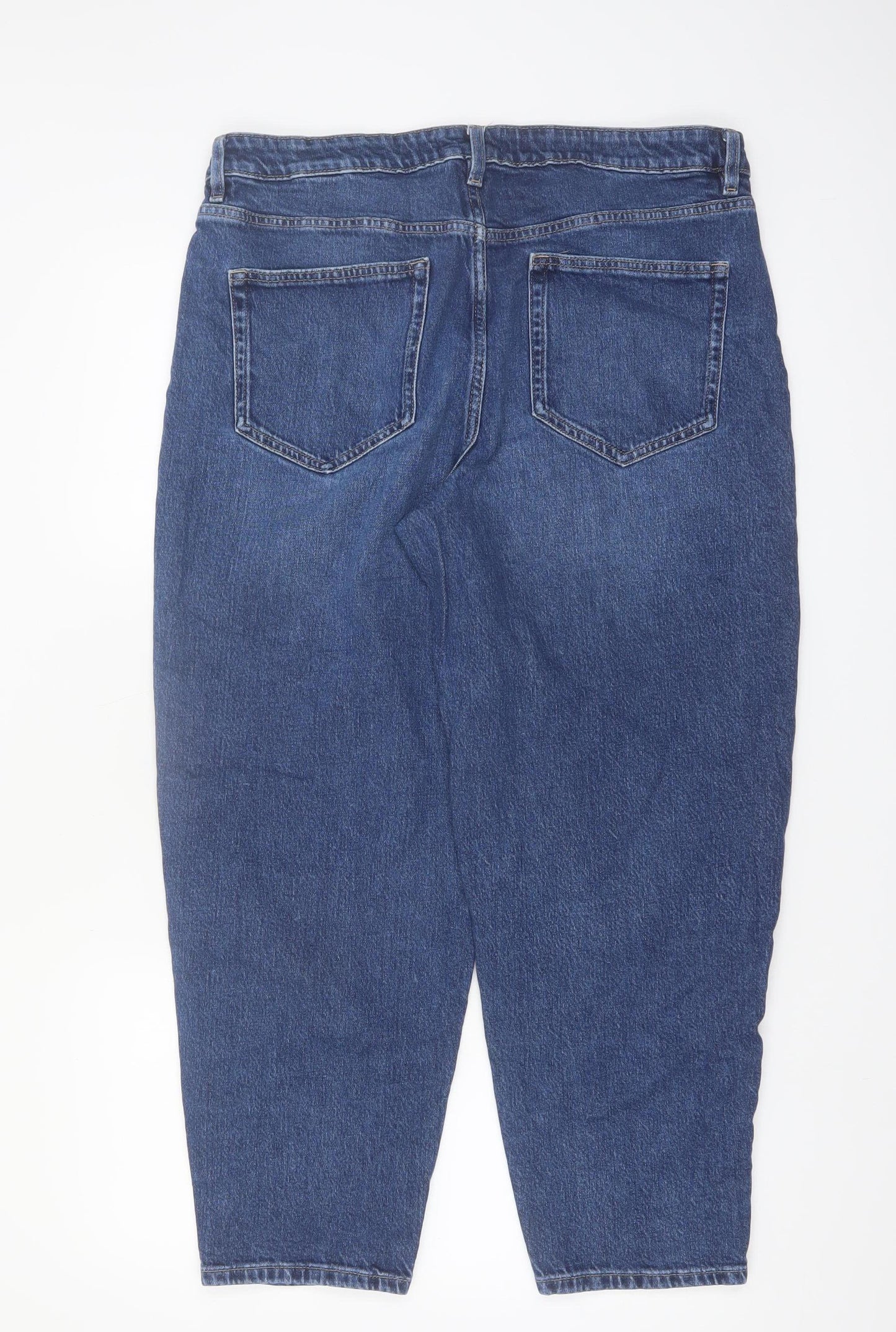 Marks and Spencer Women’s Blue Mom Jeans Size 16 Regular Fit