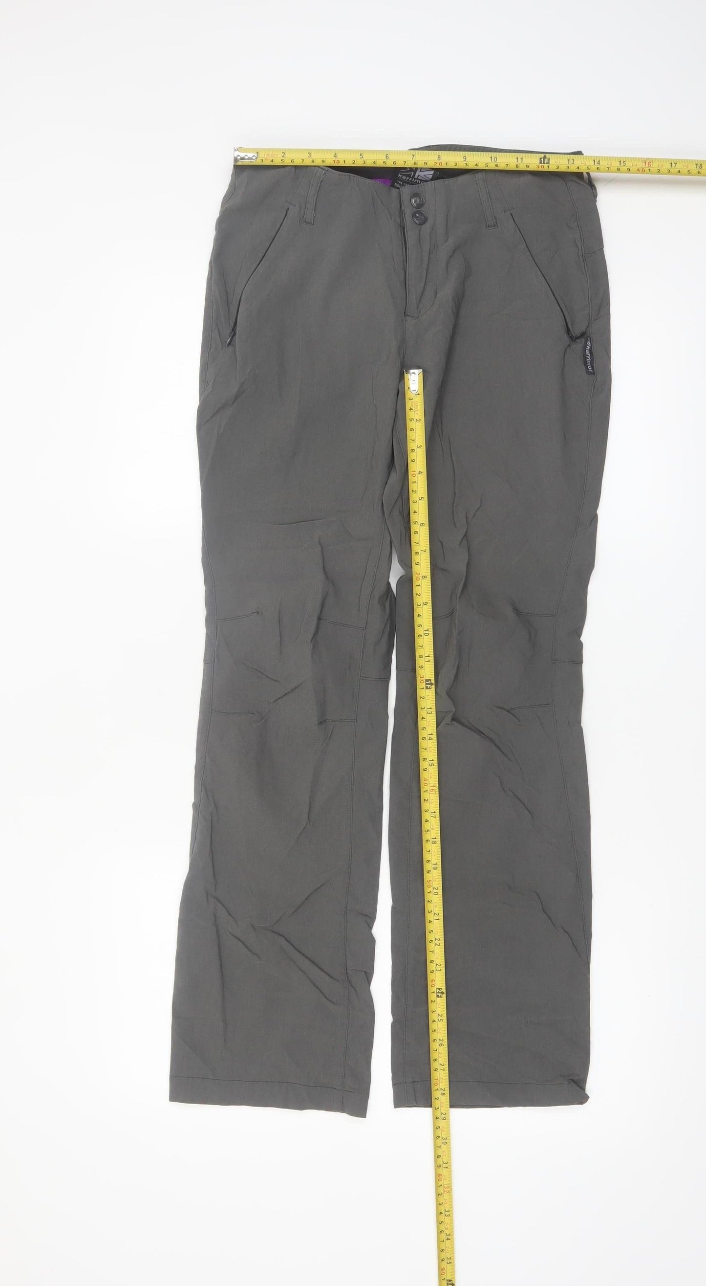 Karrimor Women's Grey Cargo Trousers UK 8 Outdoor Travel Quick Dry