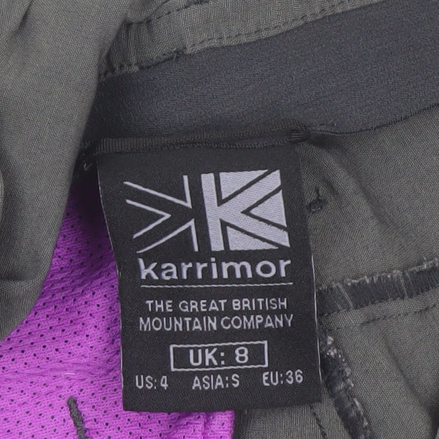 Karrimor Women's Grey Cargo Trousers UK 8 Outdoor Travel Quick Dry
