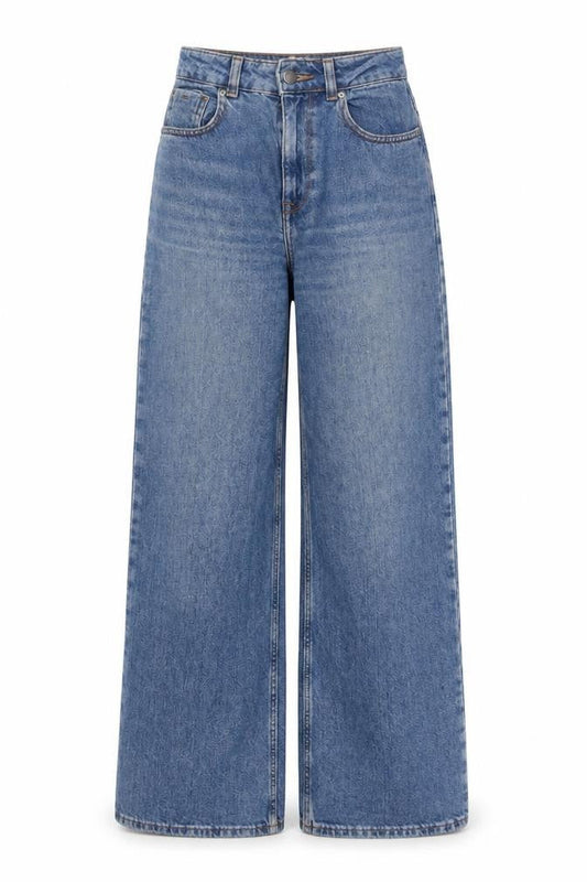 Roxy Women Blue Wide-Leg High Rise 24 Denim Jeans