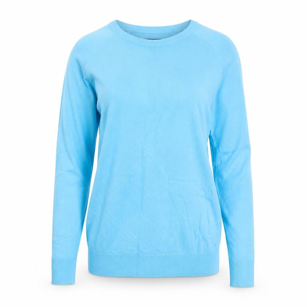 Dunnes Women Blue Crew Neck Long Sleeve Pullover Jumper Size S
