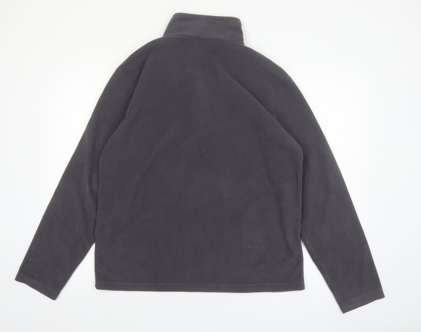 Regatta Mens Grey Fleece 1/4 Zip Pullover Sweatshirt L Outdoor