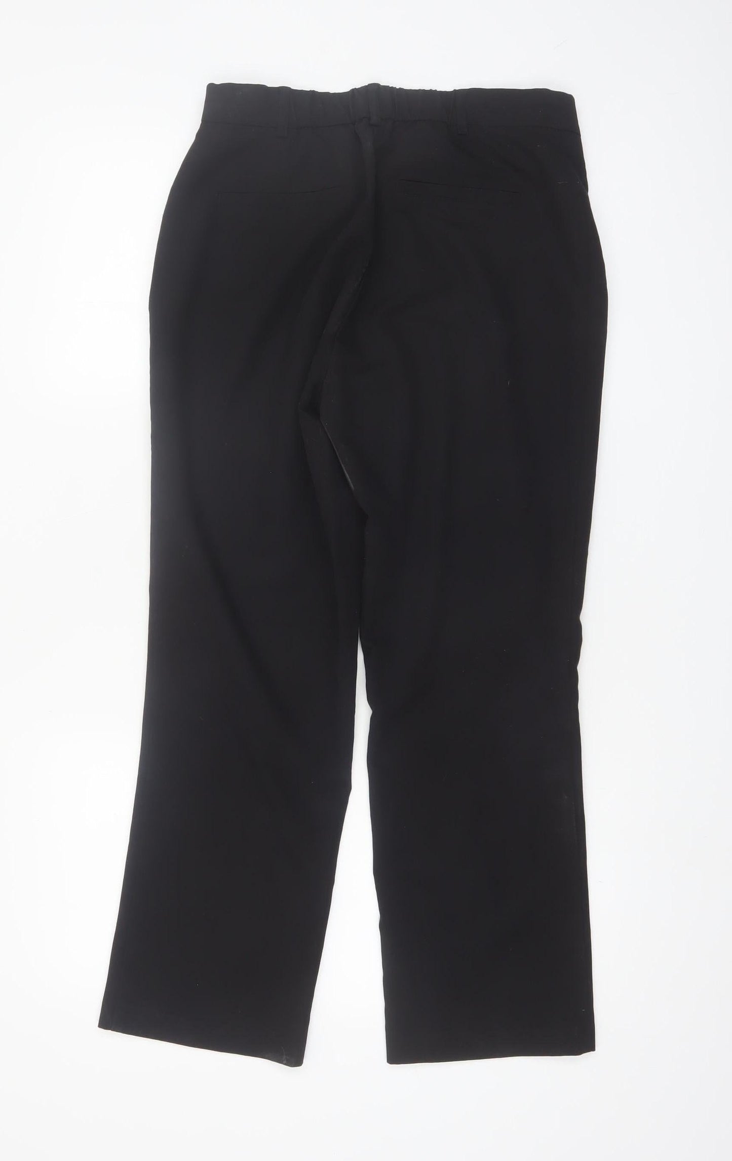 Dunnes Women’s Black Size 10 Straight Leg Trousers Workwear