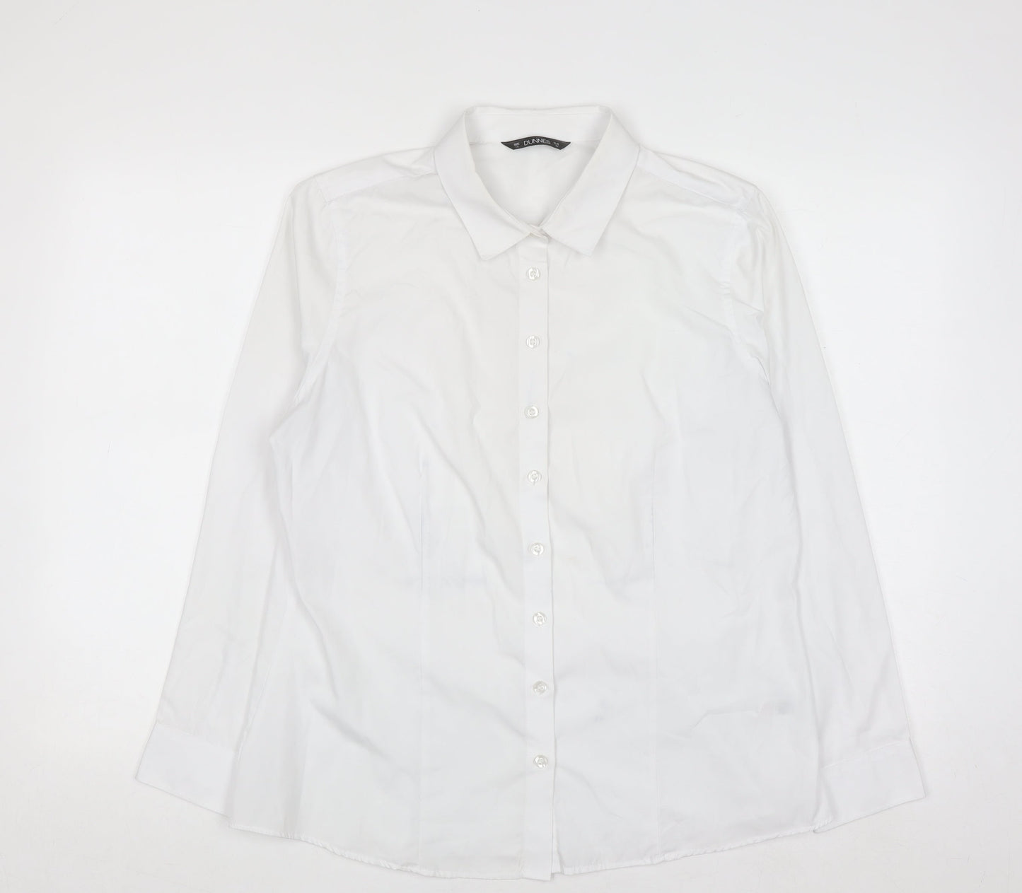 Dunnes Stores White Men's L Regular Fit Formal Dress Shirt