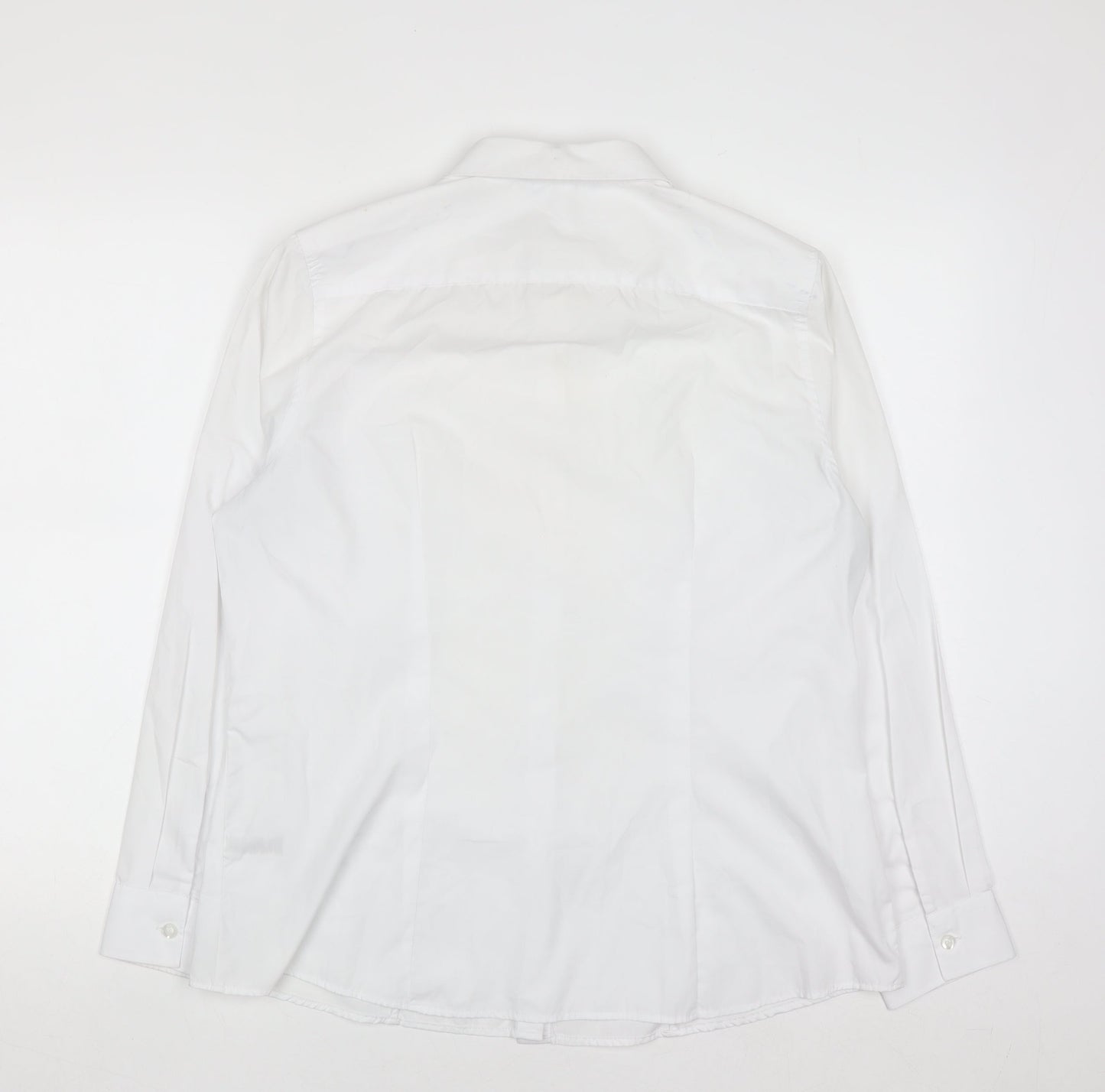Dunnes Stores White Men's L Regular Fit Formal Dress Shirt