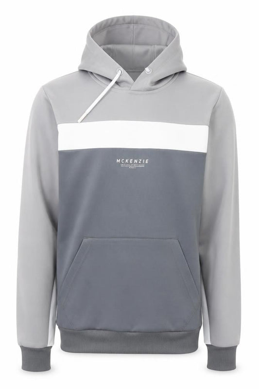 McKenzie Mens Grey Pullover Hoodie Size M Regular Fit